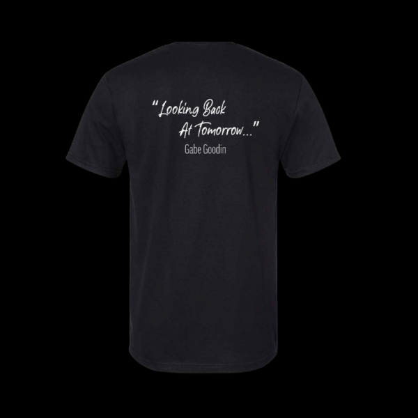 Black "Looking Back at Tomorrow..."  T-shirt - Image 3