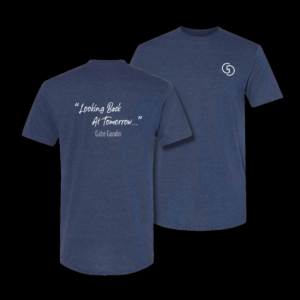 Navy "Looking Back at Tomorrow..." T-shirt