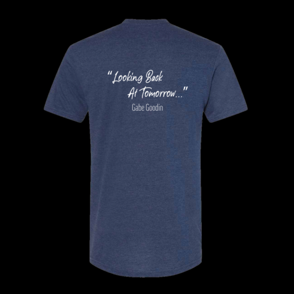 Navy "Looking Back at Tomorrow..." T-shirt - Image 3