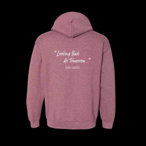 Maroon "Looking Back at Tomorrow..." Hoodie - Image 3