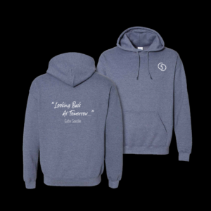 Navy "Looking Back at Tomorrow..." Hoodie