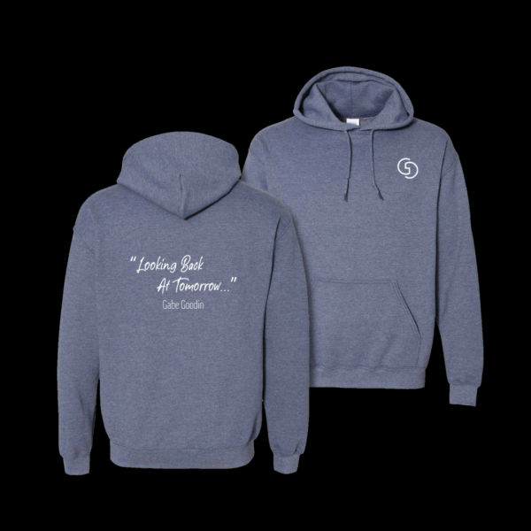 Navy "Looking Back at Tomorrow..." Hoodie