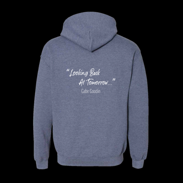 Navy "Looking Back at Tomorrow..." Hoodie - Image 3